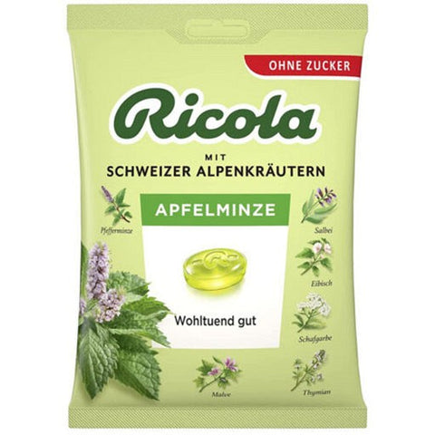 18x Ricola OZ 75g Apfelminze