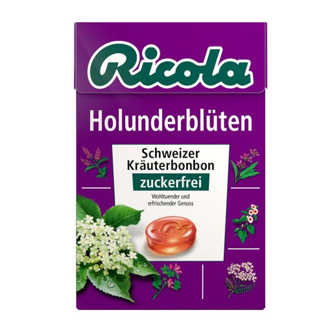 10x Ricola Box OZ 50g Holunder