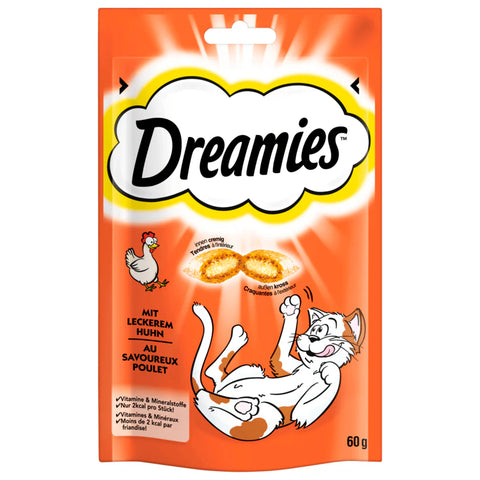 6x Dreamies Katzensnack mit Huhn 60g