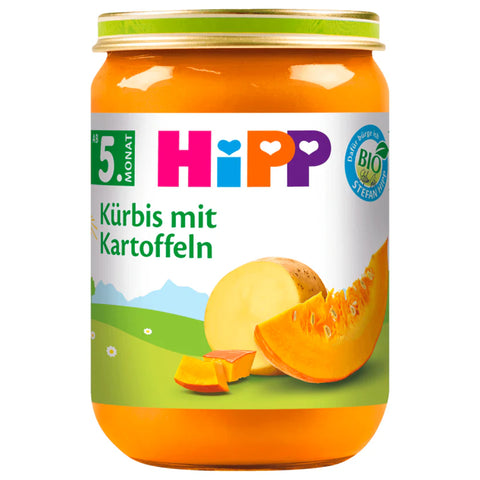 6x Hipp Bio Kürbis mit Kartoffeln 190g