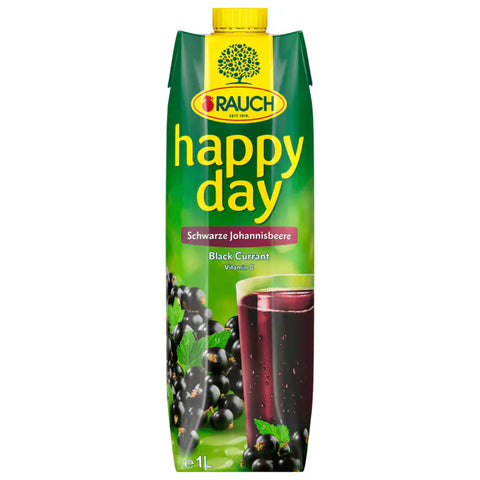 6x Rauch Happy Day Schwarze Johannisbeere 1l