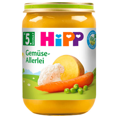 6x Hipp Bio Gemüseallerlei 190g