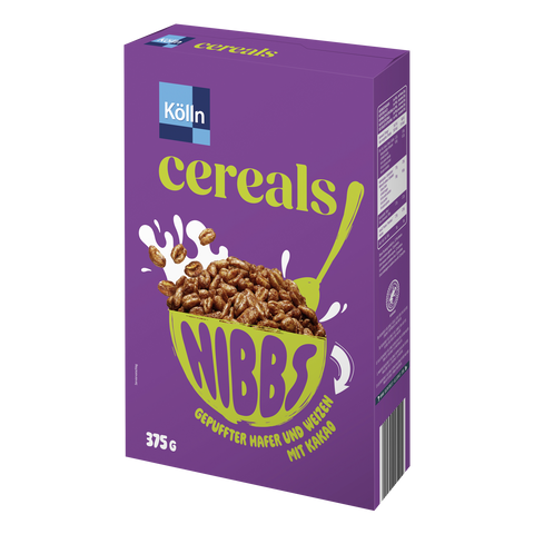 7x Kölln Cereals Nibbs Kakao 375g