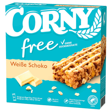 10x Corny free wei.Schokolade 6er/120g