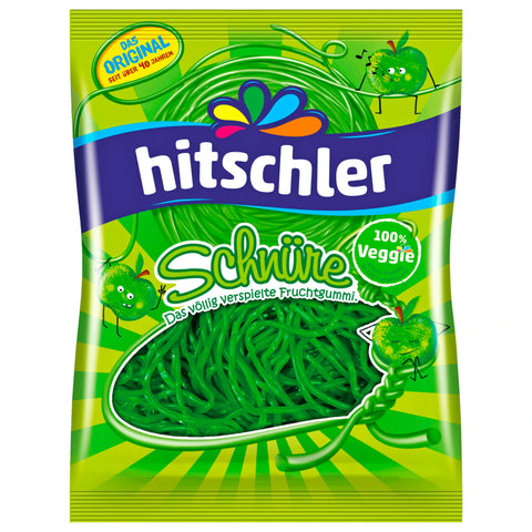 15x Hitschler Fruchtgummi-Schnüre mit Apfel-Geschmack 125g