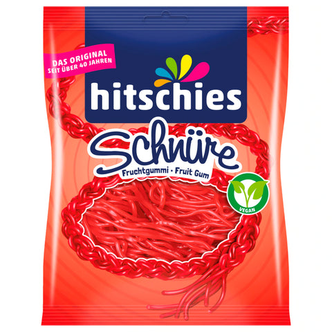 15x Hitschies Fruchtgummi-Schnüre mit Erdbeer-Geschmack 125g