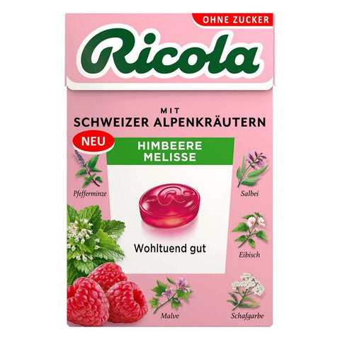 10x Ricola Box OZ 50g Himbeere Melisse