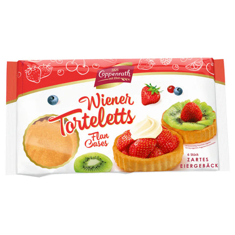 14x Coppenrath Wiener Torteletts Flan Cases 100g