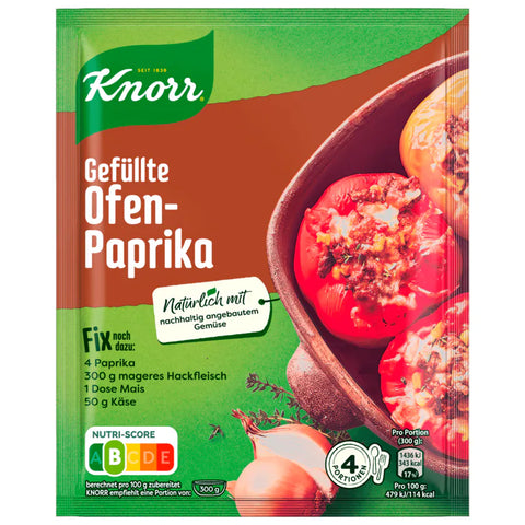 21x Knorr Fix Gefüllte Ofen-Paprika 43g