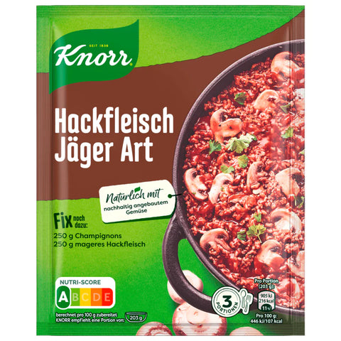 20x Knorr Fix Hackfleisch Jäger-Art 36g