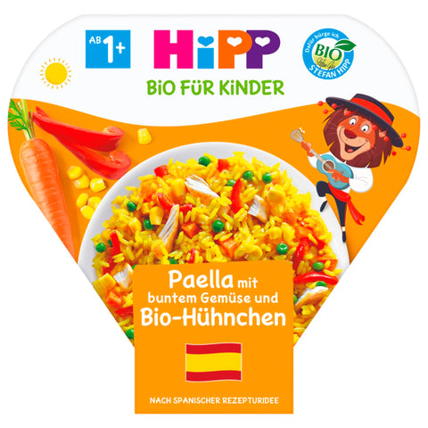 6x Hipp Paella mit Bio-Hühnchen & Gemüse 250g