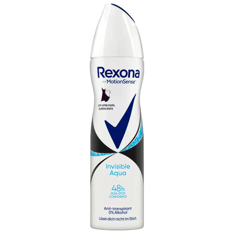 6x Rexona Deo Spray Invisible Aqua Anti-Transpirant 150ml