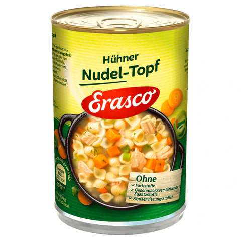 6x Erasco Hühner-Nudeltopf mit natürlicher Hühnerbrühe 400g