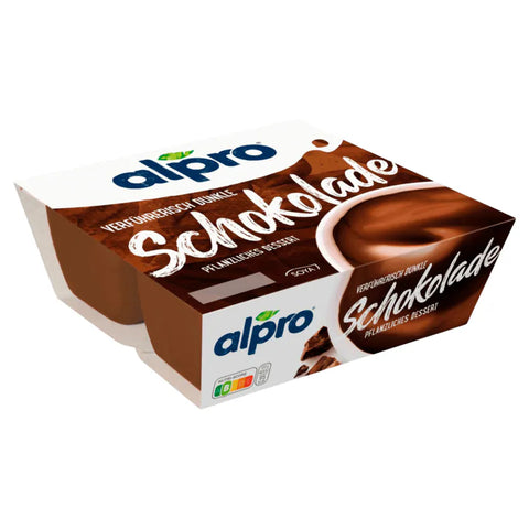 6x Alpro Soja-Dessert Dunkle Schokolade Feinherb vegan 4x125g