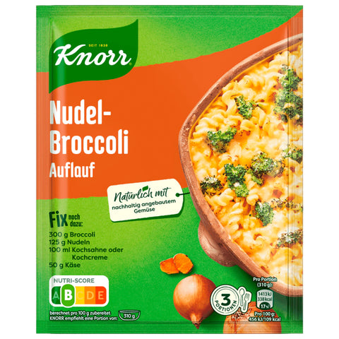 21x Knorr Fix Nudel-Broccoli Auflauf 3 Portionen 46g