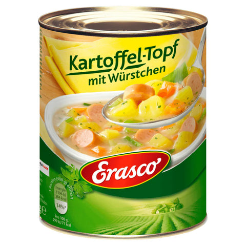 6x Erasco Kartoffeltopf mit Würstchen 800g