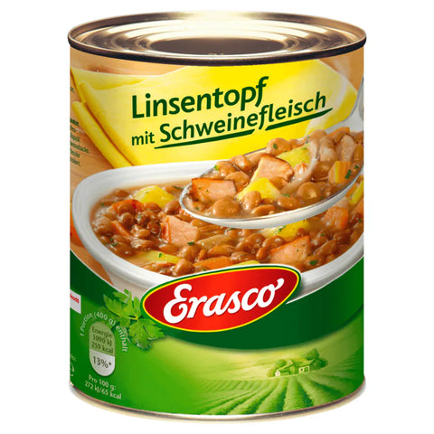 6x Erasco Linsentopf mit Schweinefleisch 800g