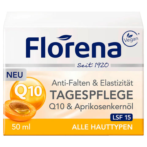 3x Florena Anti-Falten Tagespflege Q10 50ml