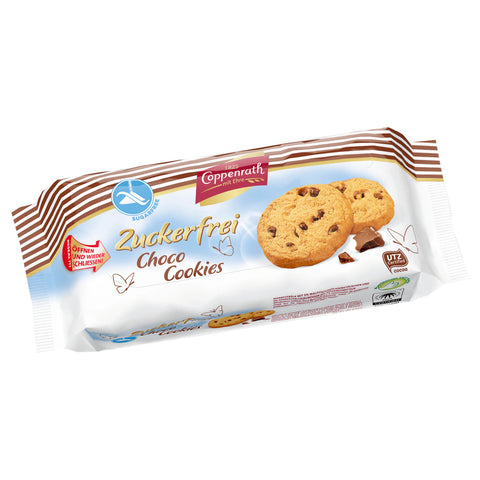 14x Coppenrath Choco Cookies Zuckerfrei 200g