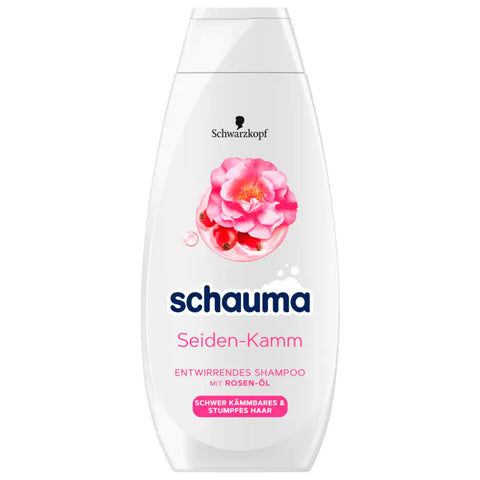 5x Schwarzkopf Schauma Shampoo 4x5 Seiden-Kamm 400ml