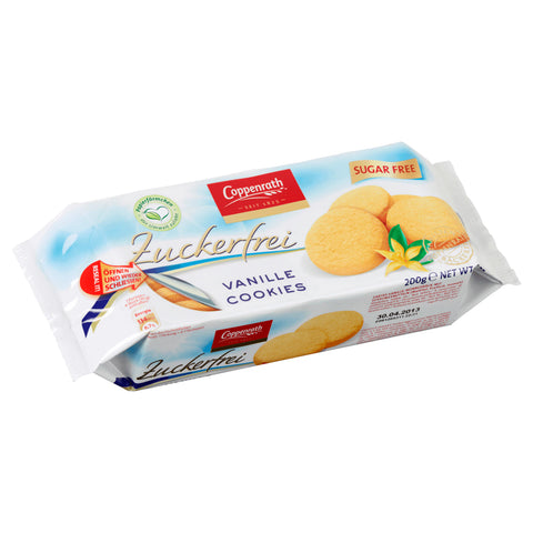 14x Coppenrath Vanille Cookies Zuckerfrei 200g