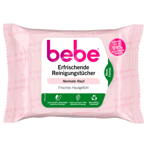 6x Bebe 5in1 Erfrischende Reinigungstücher 25 Stück