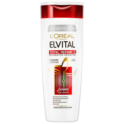 6x L'Oréal Paris Elvital Shampoo Total Repair 5 300ml