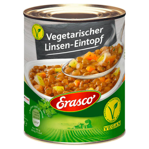 6x Erasco Vegetarischer Linsen-Eintopf 800g