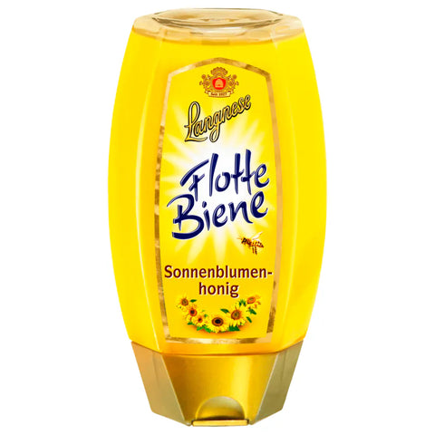 8x Langnese Flotte Biene Sonnenblumenhonig 250g