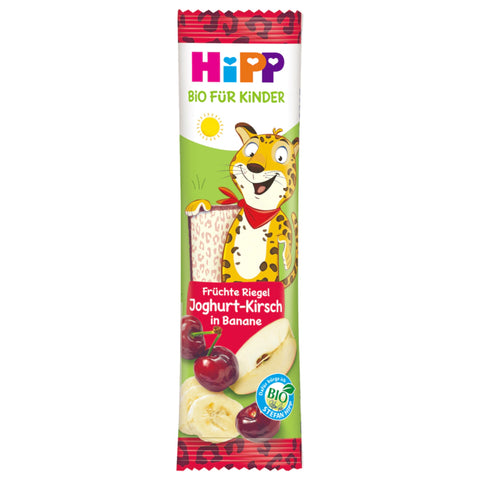 22x Hipp Früchte Freund Leopard Bio Joghurt-Kirsch in Banane 23g