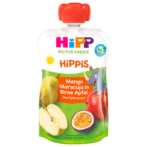 6x Hipp Hippis Bio Mango-Maracuja in Birne-Apfel 100g