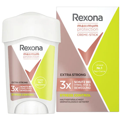 6x Rexona Deo Creme Maximum Protection Stress Control 45ml