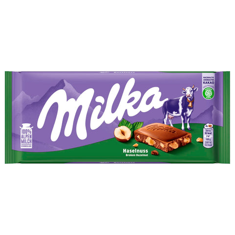 22x Milka Schokolade Haselnuss 100g