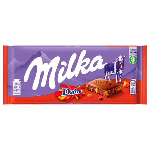 22x Milka Schokolade Daim 100g