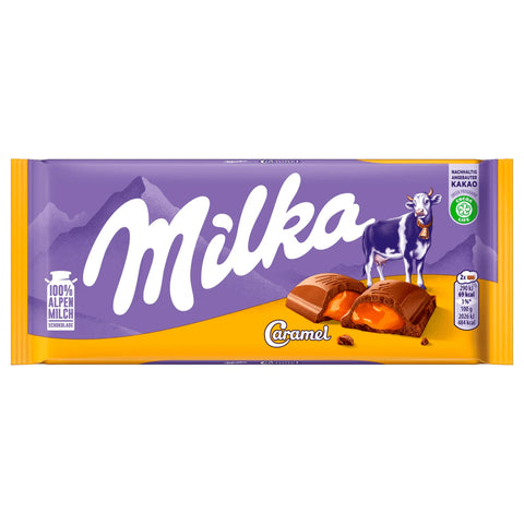 17x Milka Schokolade Caramel 100g