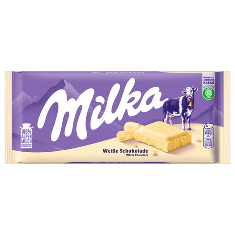 22x Milka Weiße Schokolade 100g