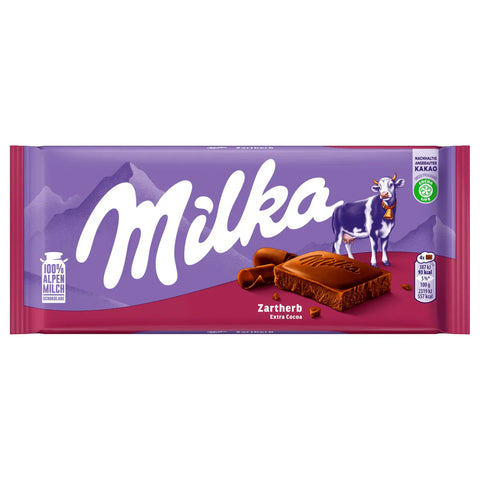 23x Milka Zartherbe Schokolade 100g