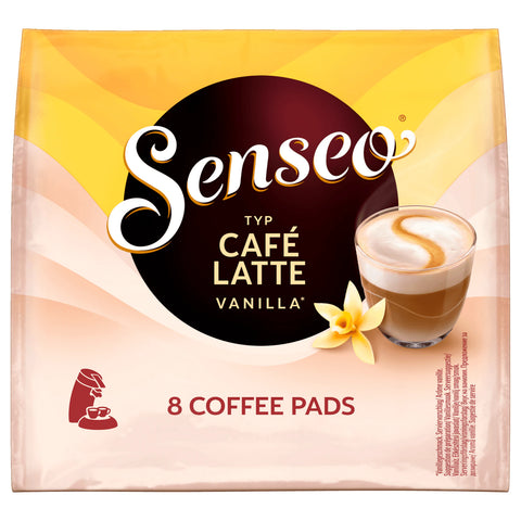 5x Senseo Typ Cafe Latte Vanille 8er/92g