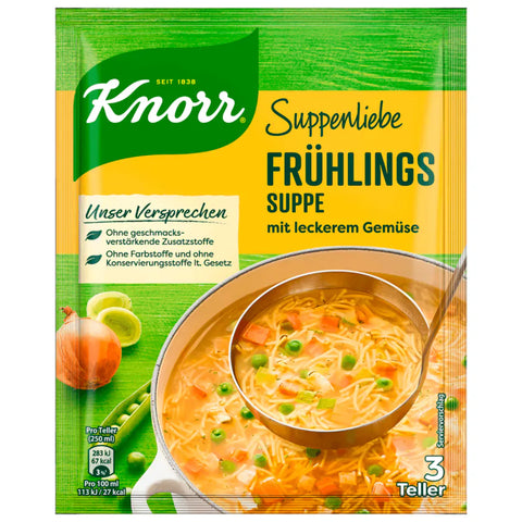 14x Knorr Suppenliebe Frühlings Suppe 3 Teller