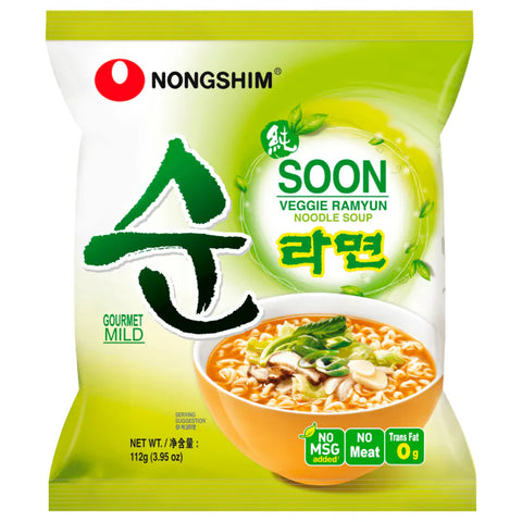 6x Nongshim Instantnudeln Veggie 112g