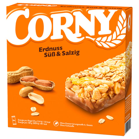 10x Corny 6/150g süß & salzig (Erdnuss)