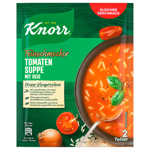 21x Knorr Feinschmecker Tomatensuppe mit Reis 500ml