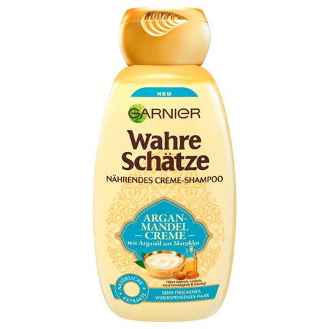 6x Garnier Wahre Schätze Shampoo Argan-Mandelcreme 250ml