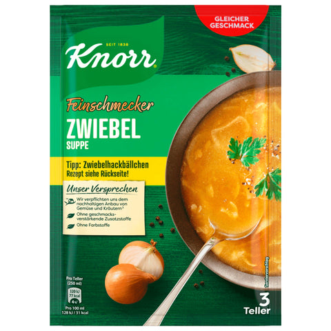 14x Knorr Feinschmecker Zwiebel Suppe 750ml