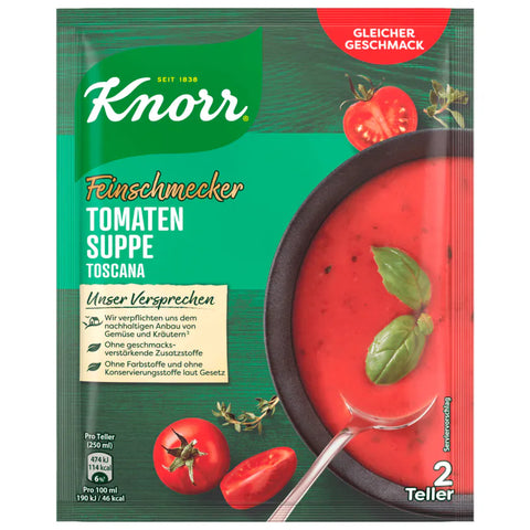 18x Knorr Feinschmecker Tomaten Suppe Toscana 500ml