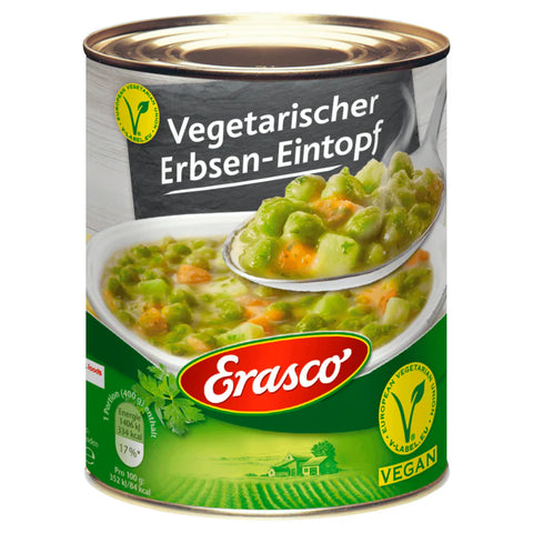 6x Erasco Vegetarischer Erbsen-Eintopf 800g