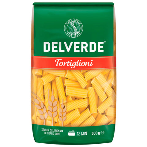 12x Delverde Tortiglioni 500g