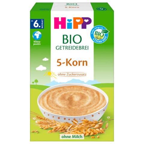 6x Hipp Bio Getreidebrei Fünf Korn 200g