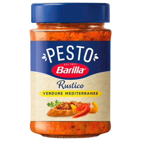 8x Barilla Pesto Rustico Mediterraneo 200g