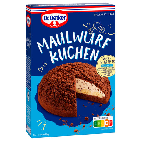 8x Dr. Oetker Maulwurfkuchen Backmischung 435g